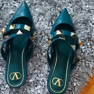 COPY - Summer Green Studded Sandals